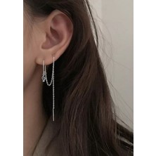 Takıconcept Sol Anahtarı Sallantılı Zincir Küpe, Kıkırdak Küpe