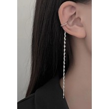 Takıconcept Zincir Uzantılı Deliksiz Küpe, Kıkırdak Küpe, Ear Cuff Kadın Küpe