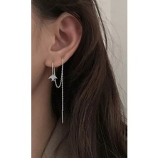 Takıconcept Kuş Sallantılı Zincir Küpe, Kıkırdak Küpe