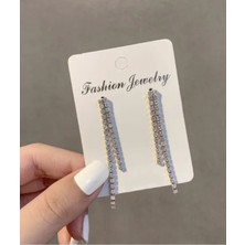 Takıconcept Taşlı Kadın Küpe, Abiye Küpe, Kadın Taşlı Küpe