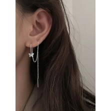 Takıconcept Kelebek Sallantılı Zincir Küpe, Kıkırdak Küpe
