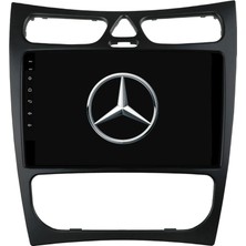 Myway Mercedes Clk Araç Multimedya Ekran 4gb 64GB Oval Black 2003 2005 9 Inch