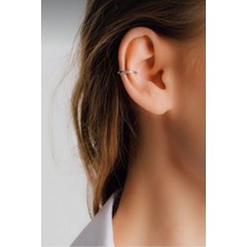 Takıconcept Düz Sade İnce Earcuff Deliksiz Kıkırdak Küpesi