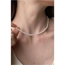 Takıconcept Kadın İnci Kolye, 5 mm İnci Kadın Kolye