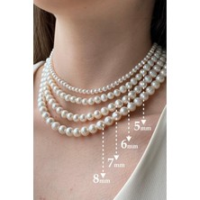 Takıconcept Kadın İnci Kolye, 5 mm İnci Kadın Kolye