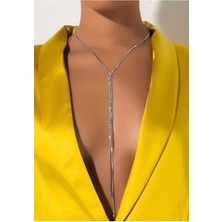Takıconcept Kristal Taşlı Su Yolu Kolye Uzun Kolye