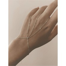 Takıconcept Ince Zincir Şahmeran Gümüş Kaplama Kadın Bileklik Şahmeran