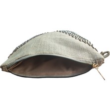 Vertiginoso Boncuk Işlemeli Kadın Portföy Clutch El Çantası