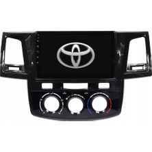 Myway Toyota Hilux - Araç Multimedya Ekran - 4gb 64GB - Analog - Piano Black - 2008 - 2015 - 9 Inch - Myway - Red