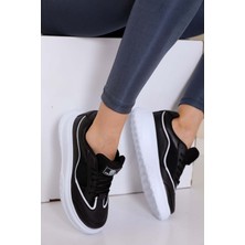 EN7 Siyah Beyaz Kadın Sneaker 0153