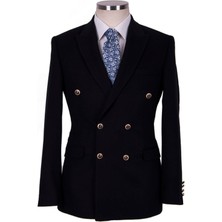 BLU % 100 Kaşmir Kruvaze Ceket