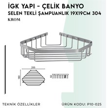 Igk Yapı - Clk Banyo Selen Tekli Şampuanlık 19X19CM (P10-025)