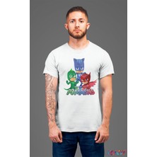 Bumeta Pijimaske Piji Maske Catboy Gekko Owlett All Karakter Characters Unisex Tişört T-Shirt