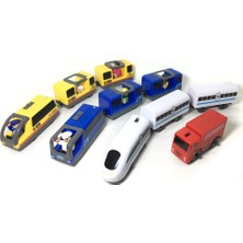 Pintimasu W1 Elektrikli Tren Ray Yarışı Sihirli Aksesuarları Kombinasyonu Uzaktan Kumanda Motorlu Araba Çocuk Oyuncak Uyumlu Ahşap Ray (Yurt Dışından)