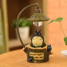 Pintimasu Studio Ghibli Chihiro Anime Totoro Figürü Oyuncak LED Gece Lambası Oyuncak Anime Totoro Figürleri Model Oyuncak Çocuk Hediye Ev El Sanatları Dekorasyon (Yurt Dışından)
