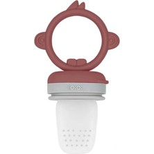 Oioi Silikon Püre Meyve Sebze Emziği Velvet Rose / Powder Grey