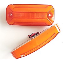Reycar 10 Adet Neon Ledli Yan Dorse Kasa Lambası 12-24 Volt Melek Kanadı Turuncu