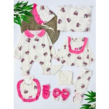 Alp Bebe Bahrain Bears Organik Müslin 10 Parça Yenidoğan Set - Ekru