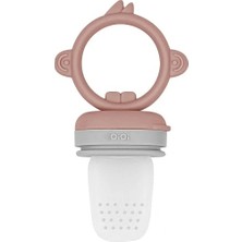 Nessiworld Oioi Silikon Püre Meyve Sebze Emziği Woody Brown / Powder Grey