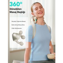 SKG H7 Ultra Boyun ve Omuz Masaj Aleti, Insan Elini Simüle Eden Yoğurma Hissiyatı, Geleneksel Shiatsu Masaj Terapisi, Fototerapi, Yoğurucu Derin Doku Masajı, Termoterapi