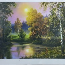 5d Yapışan Boncuk Goblen Mozaik Tablo Pano 40 x 50 cm 77360