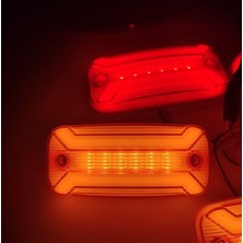Reycar 4 Adet Neon Ledli Yan Dorse Kasa Lambası 12-24 Volt Kırmızı