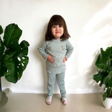 Ayıcık Nakışlı %100 Pamuk Fitilli Takım – Yumuşacık ve Şık!