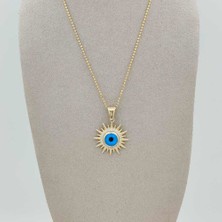 Nazar Boncuklu Güneş Kolye Ucu – KLU0573