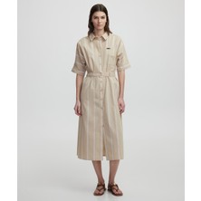 İpekyol Çizgi Desen Poplin Elbise IS1250002183003