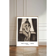 Taranist Kağıt Poster Edvard Munch Kiss