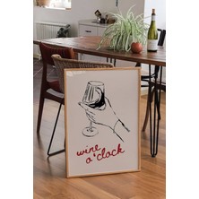 Taranist 30X42CM Kağıt Poster Wine O'clock Cheers Cincin Şerefe Şarap