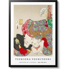 Taranist Vintage Tsukioka Yoshitoshi Cat Retro Reklam Kağıt Poster