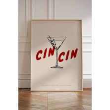 Taranist 30X42CM Kağıt Poster Cheers Cincin Wine Şerefe Şarap Minimal House
