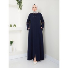 Nakış Işlemeli Büyük Beden Ferace