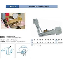 Arabiye Çift Kıvırma Apara 60X20MM / Uma-43