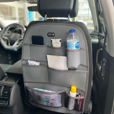 
peugeot 307 Deri Koltuk Arkası Organizer Koruyucu Gri 2 Adet Fs