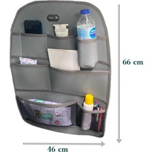 
peugeot 307 Deri Koltuk Arkası Organizer Koruyucu Gri 2 Adet Fs
