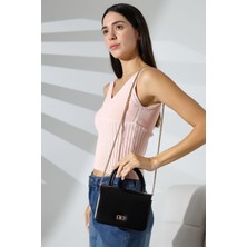 Moda Lime Kadın Mini Kutu El Çanta Suni Derili Yandan Çapraz Askılı ve Kulplu Modern Şık Kadın Çantaları