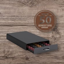 Lidl-Jumbo Nespresso Kapsül Kahve Standı Çekmeceli 50 Kapsül Kapasiteli Nespresso Jacobs Uyumlu