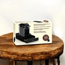 Lidl-Jumbo Nespresso Kapsül Kahve Standı Çekmeceli 50 Kapsül Kapasiteli Nespresso Jacobs Uyumlu