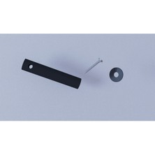 Siyah Askı Aparatı ( Dübel Vida + Arka Ahşap Parça)