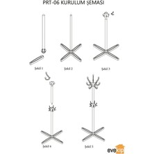 Ayaklı Askılık Vestiyer Elbise Askılığı Büro Ayaklı Portmanto Elbise Askısı
