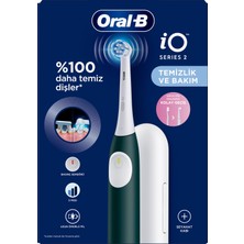 Oral-B iO 2 Şarjlı Diş Fırçası - Yeşil, Seyahat Kabı ile