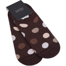 Hatemoğlu Kahverengi Ikili Puantiyeli Pamuklu Babet Çorap