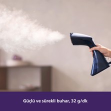 Philips 8000 Serisi El Tipi Buharlı Düzleştirici, 32 g/dk'ya Kadar Buhar Gücü, Sıfır Yanık Riski, De-Calc Teknolojisi, GC810/20