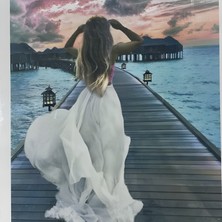 5d Yapışan Boncuk Goblen Mozaik Tablo Pano 40 x 50 cm 77098
