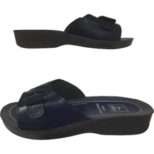 Ziley Kadın Lacivert Tokalı Ultra Hafif Günlük Yürüyüş Terlik