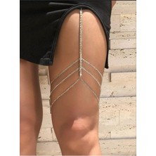 Takıconcept Şerit Pırlanta Taşlı Bacak Aksesuarı Leg Accessory Zirkon