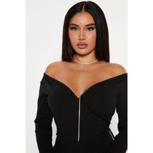 Takıconcept Kadın Su Yolu Choker Kolye, Uzun Kolye, Kadın Kolye