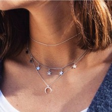 Takıconcept Yıldızlı 3'lü Kolye